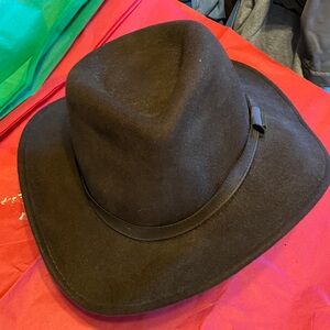 Pendleton 100% Wool Felt Hat Men's Size LG Brown Cowboy Outback Style AB1967108